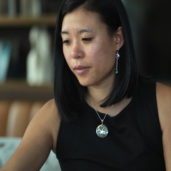 925 Sterling Silver Opal Tree Of Life Statement Necklace –  Vibrant Gift for Her - Picture 6 of 10